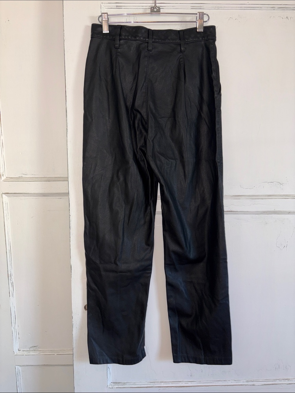 Free People Levi's Math Club Vegan Leather Trousers 26 - Picture 5 of 6
